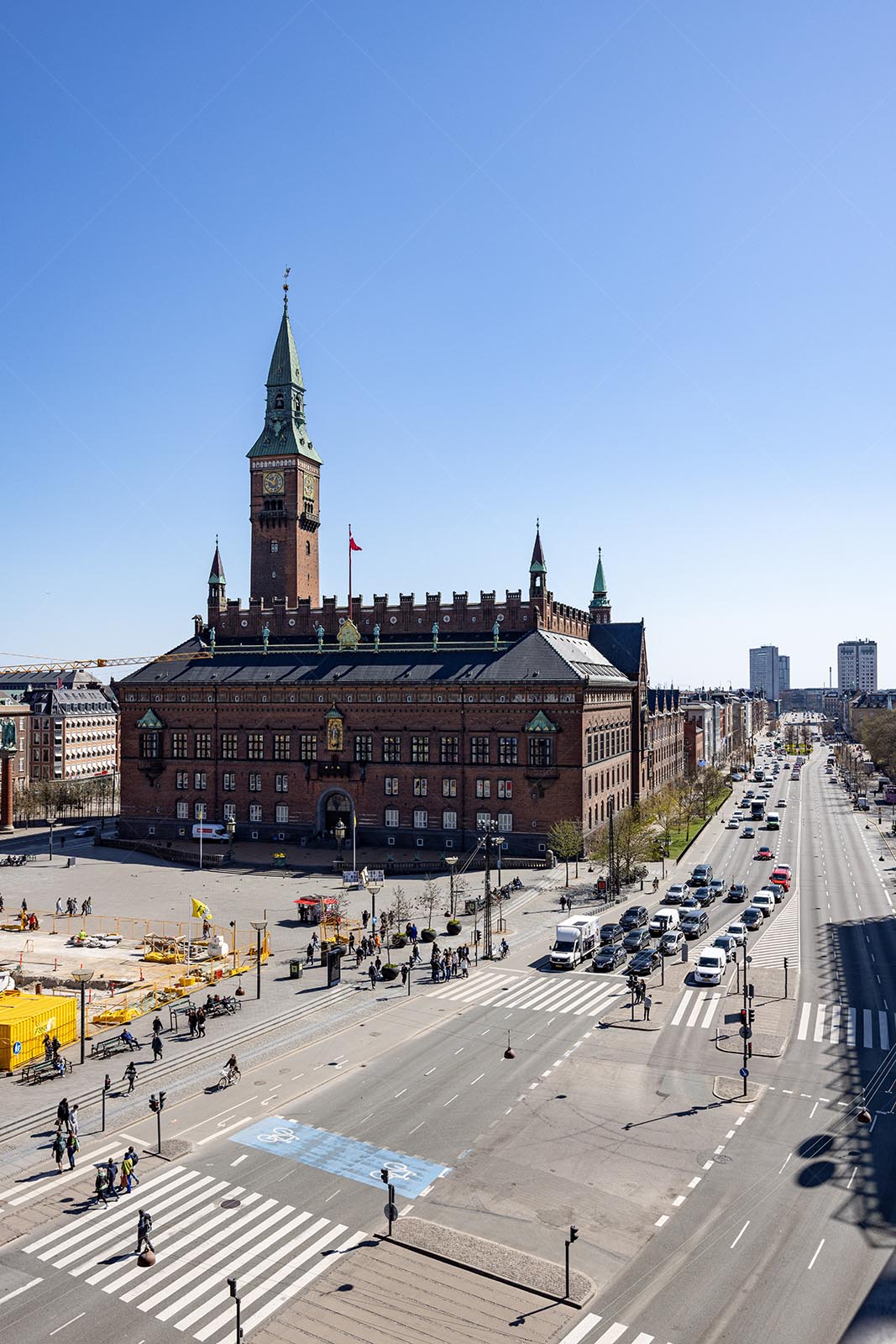 Københavns Rådhus og H.C. Andersens Boulevard